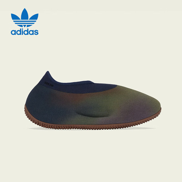 移动端、京东百亿补贴：adidas 三叶草YEEZY KNIT RNR款椰子休闲鞋HP3370 UK3.5码