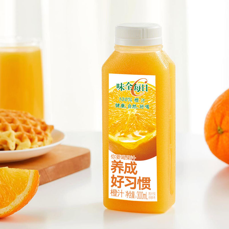 味全【孟子义】同款每日C果汁300ml*12瓶冷藏饮料低温复合纯果蔬汁 混合口味12瓶