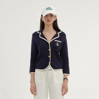小熊小香风西装开衫针织衫毛衣外套轻职场风女