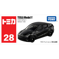 多美 卡TOMY合金小车模型儿童玩具红白盒28号特斯拉Model Y跑车188841
