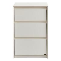 全友家居现代简约三斗柜客厅卧室家用收纳储物柜抽屉式床尾柜杂物柜子 【象牙白】0.47m窄款三斗柜