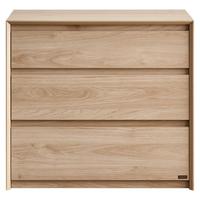 全友家居现代简约三斗柜客厅卧室家用收纳储物柜抽屉式床尾柜杂物柜子 【木纹色】0.76m宽款三斗柜