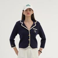 小熊小香风西装开衫针织衫毛衣外套轻职场风女