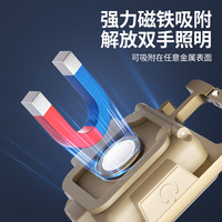 TANXIANZHE探险者头灯强光户外多功能钥匙扣灯迷你便携超亮工作灯充电手电筒 2只装随身灯