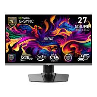 微星(MSI)26.5英寸 4K240Hz OLED显示器 DP2.1游戏电竞电脑显示屏 出厂校色 TYPE-C 98W MPG 272URX QD-OLED