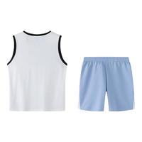 361° 童装男童篮球套装2024年夏季中大童套装 本白 150cm