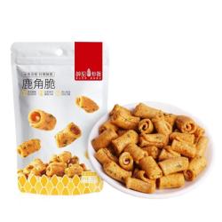 薛记炒货 小米煎饼古法锅巴鹿角脆五谷穗片苦荞片袋装休闲零食蜜饯果干 150g鹿角脆