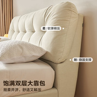 QuanU/全友 储物功能 床+床垫 【储物床】1.8m单床+床垫 1.5*2.0m