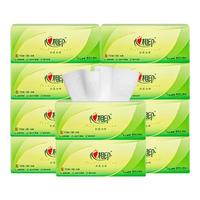 心相印茶语抽纸家庭装家用纸巾实惠装110抽10包