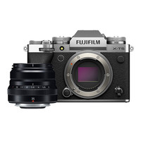 富士 FUJIFILM X-T5/XT5 微单相机 套机（35mm F2) 4020万像素 7.0档五轴防抖 6K30P 经典机械拨盘 银色