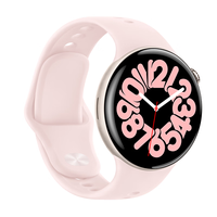 vivo WATCH 5 智能手表 蓝牙版 45mm 铝合金表壳 桃桃粉软胶表带 (北斗、GPS)