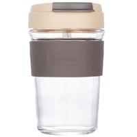 460ml便携咖啡杯牛奶杯耐热玻璃杯子女便携咖啡杯男水杯夏女