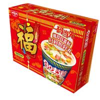 日清食品 NISSIN日清方便面合味道海鲜风味代餐零食夜宵泡面76g*12杯春节礼盒装 春节礼盒装海鲜味