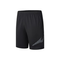 鸿星尔克运动短裤男夏季男士休闲五分裤男子宽松针织男生裤子 深灰 3XL