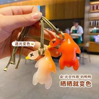 腾安达紫外线变色烤鸭挂件温感变色的车载挂饰小烤鸭钥匙扣创意玩具 变色烤鸭挂件 遇光变色：【3只】送挂绳