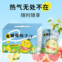 百果坚坚 金银花柚子汁植物饮料健康儿童饮品下火清润喉咙便携袋装100ml/袋