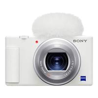 索尼（SONY）ZV-1数码相机4K视频拍摄Vlog美颜相机zv1直播强悍对焦一键虚化入门 Vlog拍摄：zv1白+遥控手柄+电池 套餐二【记录日常 家用旅拍 】