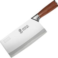 邓家刀9铬家用菜刀切片刀90Cr18MoV三层复合钢更锋利红檀木刀柄 JCD-931 9铬家用切片刀