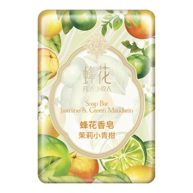 蜂花 檀香皂125克木质香氛香皂洗澡留香洗脸洗手皂单块装清洁肥皂 茉莉小青柑-新品 125g 1块