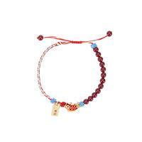 大英博物馆 东瀛系列锦鲤开运朱砂手链文创