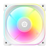 安耐美白蝠ARGB 12CM机箱风扇白色ARGB神光同步PWM智能温控
