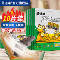 移动端、京东百亿补贴：鼠道难 粘鼠板超强威力大号加厚灭鼠商家用黏鼠贴抓捉捕老鼠粘鼠板10片