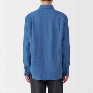 無印良品 MUJI 男式 汉麻水洗长袖衬衫 AC218A5S