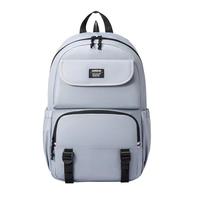 美旅(AMERICAN TOURISTER)美旅大口袋书包男中学生大容量背包女休闲时尚双肩包NJ9 灰白色