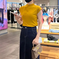针织短袖T恤女针织衫上衣夏薄2025年新款韩版宽松打底衫外搭罩衫