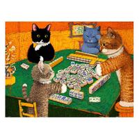 3D-JP牛牛斯顿名画系列1200片塑料拼图成人减压玩具家居装饰来几圈喵将