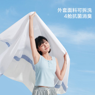 林氏生活记忆绵床垫软垫海绵垫子宿舍床垫单人上下铺 4cm厚 0.9*2.0m 【4cm】蓝白