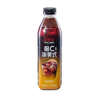 隅田川咖啡 隅田川即饮咖啡橙C美式风味低脂黑咖啡饮料1L*1瓶