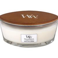 woodwick节礼盒套装 海岸线三色部曲trilogy香薰蜡烛木芯壁炉香薰 白茶茉莉+礼盒+点火器