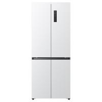 TCL R412T7-UQ 超薄平嵌十字对开四开门冰箱 412L 象牙白