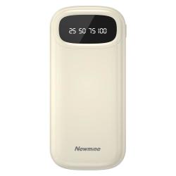 纽曼 20000毫安时大容量 充电宝 三线  奶茶色 20000mAh