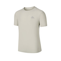 鸿星尔克短袖男2025夏季男士冰感抗菌户外冰丝运动t恤上衣 男 S