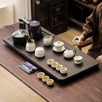 博为 BW 高档茶具套装 汝窑茶具 带烧水壶 1壶1盖碗1过滤套1公杯8茶杯1茶道身5茶道配件1茶叶罐1茶盘1烧水电器