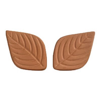 TLXT 叶子形陶土加湿片雪茄保湿器斗草烟具配件稳定湿度专用可循环使用 陶土保湿片两片装