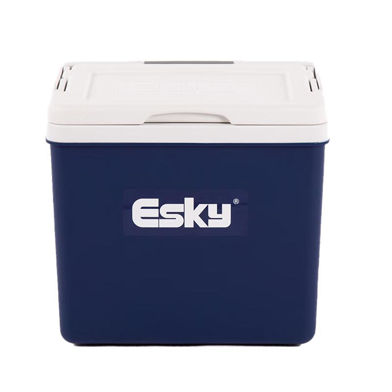 ESKY保温箱车载冰箱户外冷藏摆摊商用医用大容量便携车家两用后备箱子 10L-EPS白盖(1*冰砖)