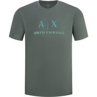 阿玛尼男式简约时尚纯棉休闲套头圆领T恤