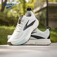BROOKS 男子减震舒适跑步鞋Trace 4 轨迹 灰色/冬季蓝/黑色 40