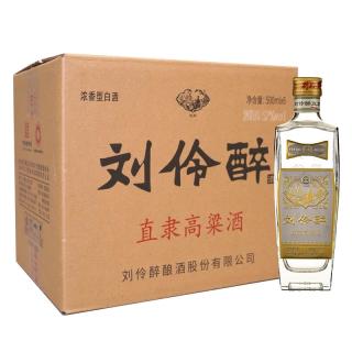 刘伶醉 直隶高粱酒金属标 浓香型白酒 52度 500ml*6瓶中秋送礼