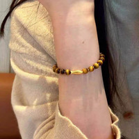 半日逅屿锦鲤虎眼石手串女2025新中式显白手链精致百搭高级感 锦鲤虎眼石手串