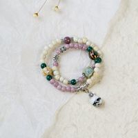 半日逅屿2025景德镇陶瓷手链女生小饰品古风串珠民族风新中式森系手串 630招财