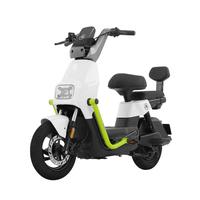 爱玛 电动摩托车凌志72v32AH长续航大功率双人电瓶车外卖骑手战斗机甲 璀璨白