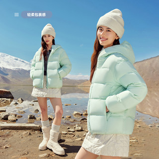 SNOWFLYING【高充绒】雪中飞25秋男女泡芙云感羽绒服双连帽设计时尚加厚 155/80A
