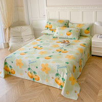 多兰诗 纯棉老粗布床单机洗四季床单