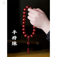 耕鸿印度小叶紫檀手串手持念珠男女士款盘玩文玩檀香木十八子手链佛珠 貔貅款手持珠(1.8*21颗)