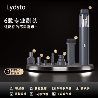 Lydsto车载吸尘器手持大吸力车家两用吸尘器吸吹两用无刷电机  米家生态链吸尘器 小米白吸尘器 单吸尘+16000Pa吸力-小米白
