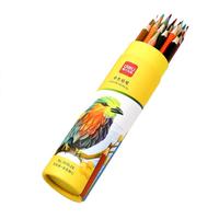 得力（deli）水溶性彩铅小学生画画用彩铅笔手绘涂色彩色铅笔绘画儿童美术画笔油性彩铅笔 【油性】彩色铅笔 24色